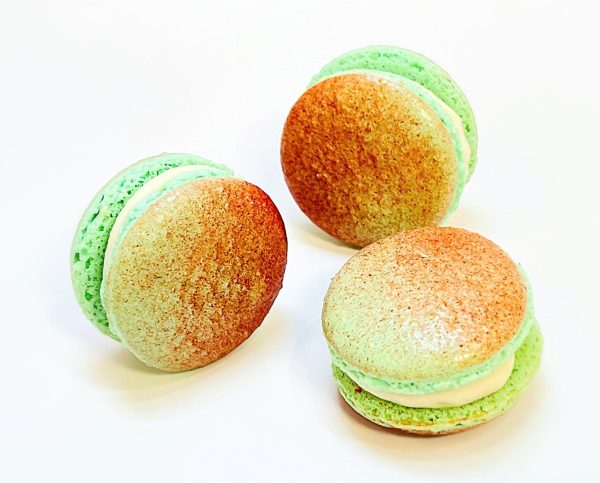 6 Pack Strawberry Rhubarb French Macarons | Perfect for your next celebratory events. Online now