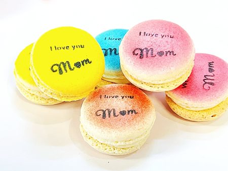 I Love You, Mom French Macaron | Customizable Flavor Macarons | Available in 6, 12, 24 Pack Online now