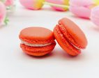 6 Pack  Straw-Cherry Macarons Fashion