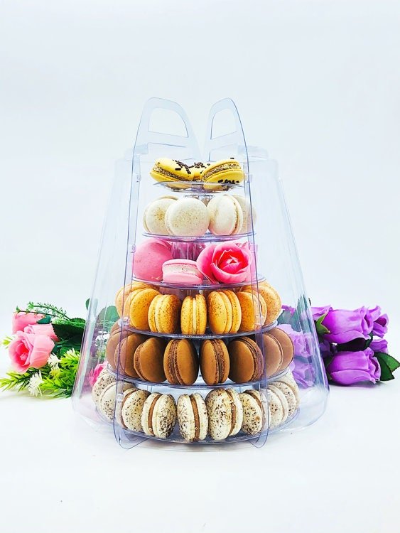 6 Tier Macaron Tower with Protective Case | Adjustable and Reusable Discount