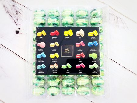 50 Pack Piña Colada Macarons  French Macaron Value Pack Discount