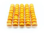 50 Pack Orange Cream  French Macaron Value Pack Fashion