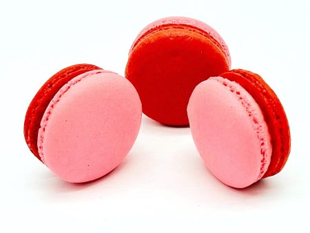 6 Pack  Straw-Pomegranate Macarons Online