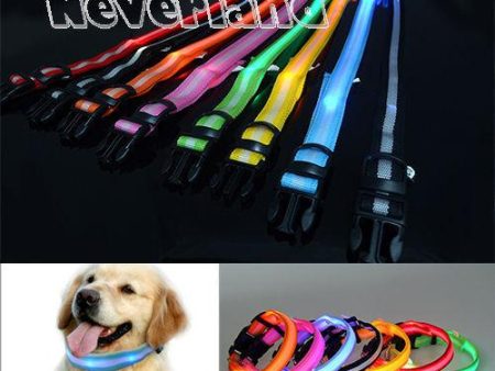 8 Color LED Pet Collar Flashing Light Supply