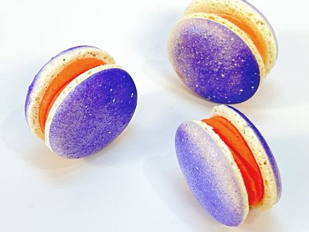 6 Pack Zesty Orange Grape French Macaron Supply