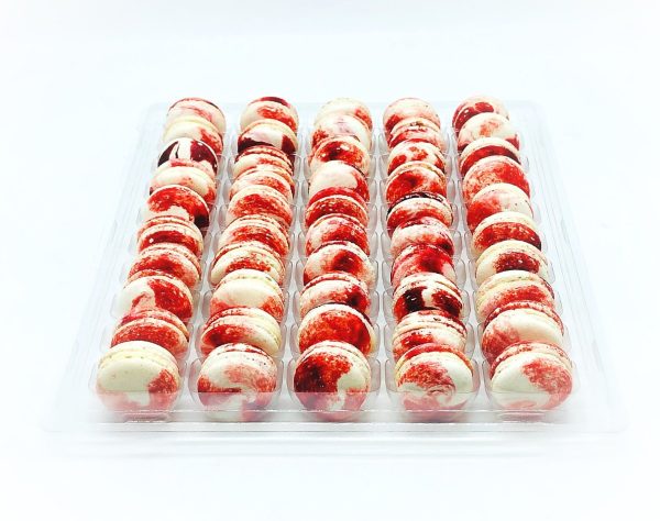 50 Pack Strawberry Cheesecake  French Macaron Value Pack Supply