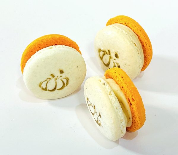 50 Pack Pumpkin Spice Caramel French Macarons | ideal for celebratory events. Online now