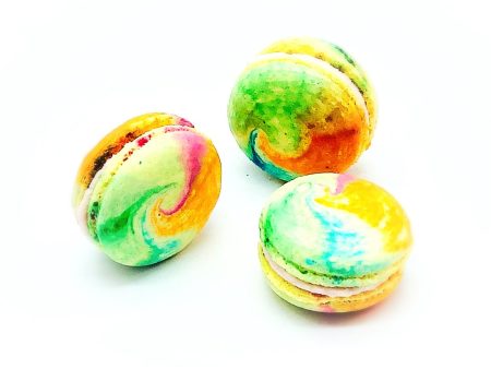 6 Pack fruity pebble French macarons on Sale