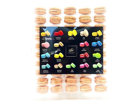 50 Pack Salted Caramel  French Macaron Value Pack Online