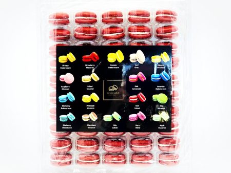 50 Pack Red Velvet  French Macaron Value Pack Online Sale