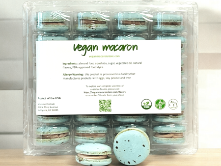 All Natural Blueberry Vegan French Macarons | Available in 24 & 48 Pack Fashion