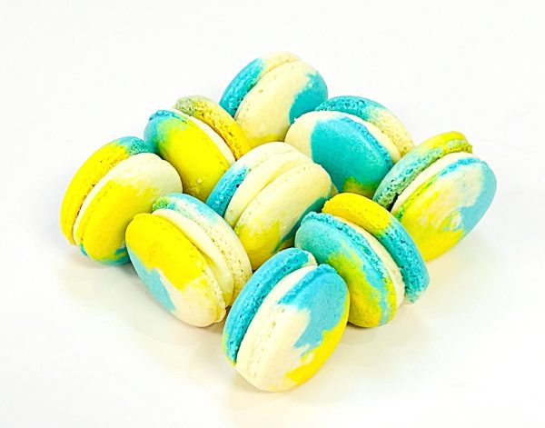 6 Pack Doraemon Inspired French Macaron | Vanilla Custard Macarons Online now