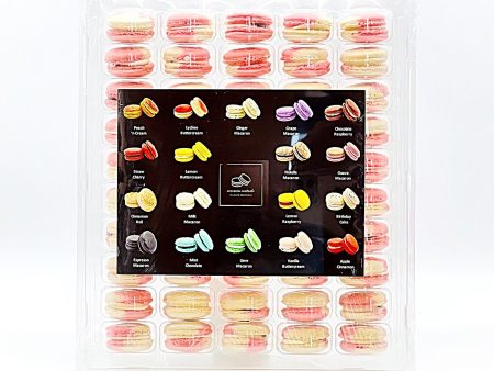 50 Pack White Chocolate Berries French Macaron Value Pack Discount