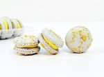 6 Pack Butterscotch Dark Chocolate French Macaron For Sale