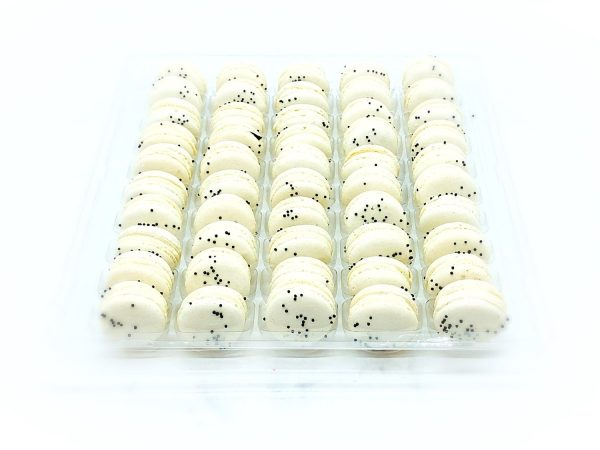 50 Pack Cookie n Cream Macarons  French Macaron Value Pack For Sale