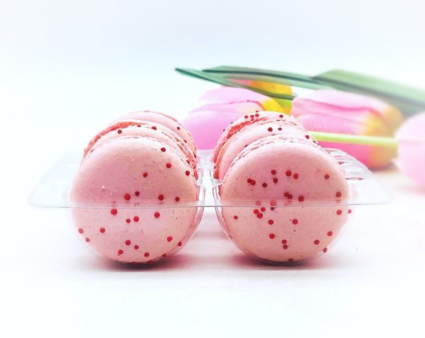 6 Pack  pomegranate French macarons Discount