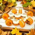 Autumn Vegan Macaron Trio – Pumpkin Spice, Maple Pumpkin, Chocolate Pumpkin Delight For Sale