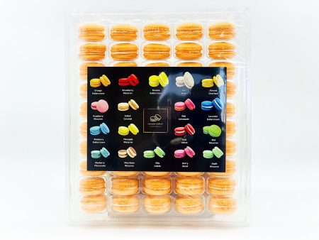 50 Pack Orange Cream  French Macaron Value Pack Fashion