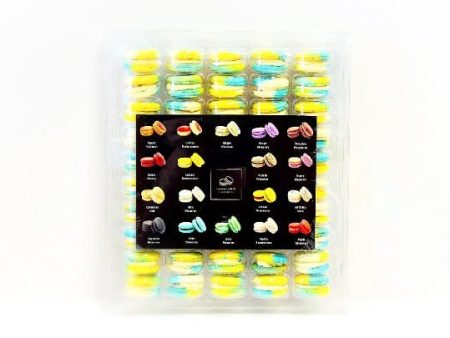 50 Pack Vanilla Custard French Macaron Value Pack Supply