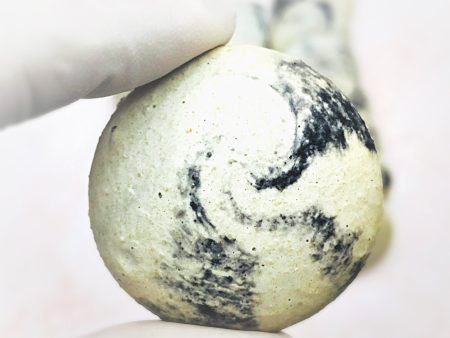 Black Marbled French Macaron Shell | Perfect for Cake Decorators or Your Dessert DIY Project For Sale