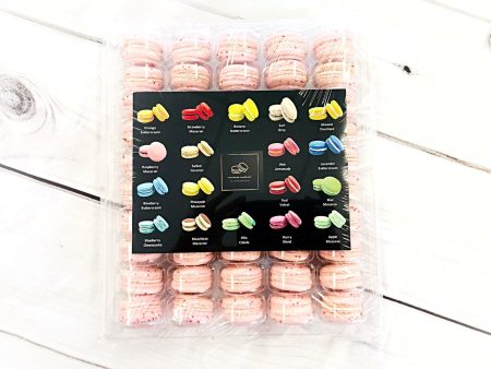 50 Pack Pomegranate  French Macaron Value Pack Supply