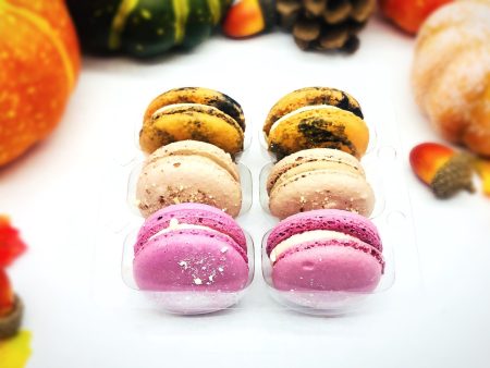 Give Thanks! 6 French Macaron Value Pack | Chocolate Hazelnut, Pumpkin Cheesecake and Cranberry Macarons For Cheap