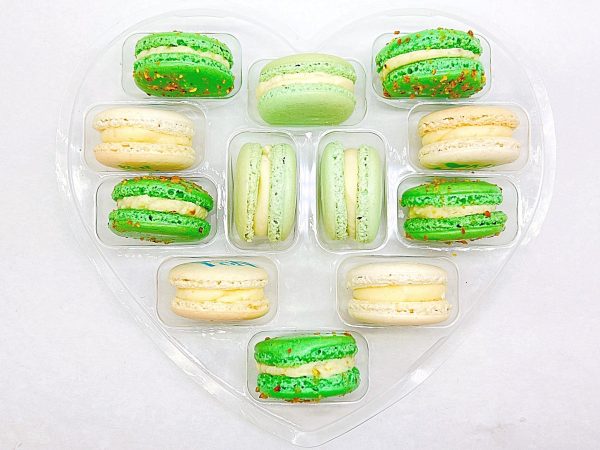 French Macaron Gift Set for Dad | 12 Pack Assortment Vanilla, Apple, Pistachio Online now