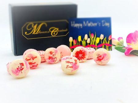 Mother s Day Macaron Set (Pink) | 12 Pack | a perfect gift for your mom Fashion