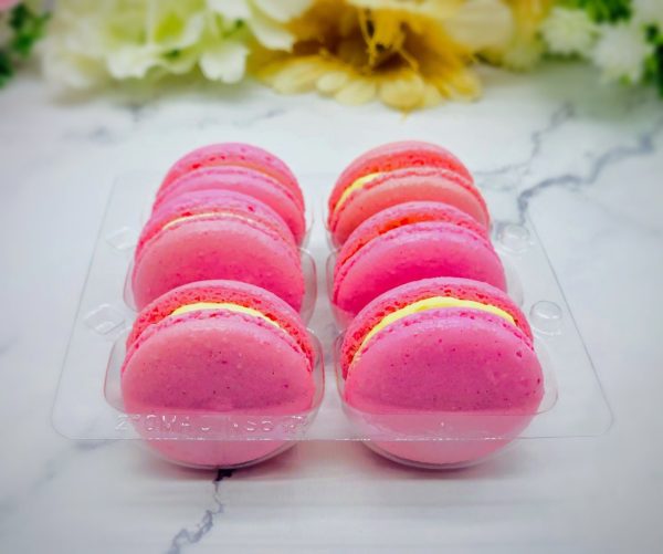 6 Pack  pink lemonade macarons Online Hot Sale