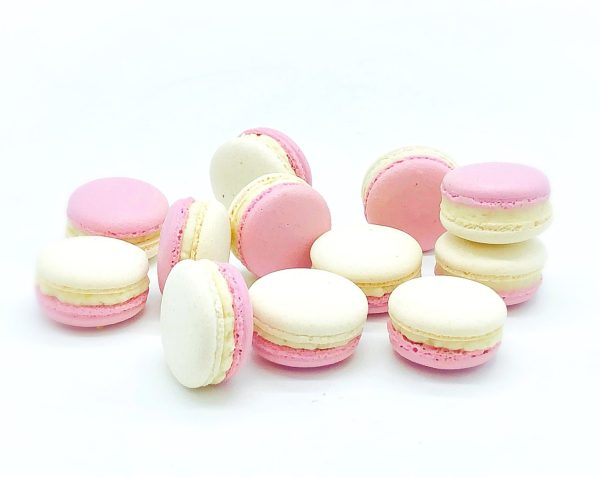 6 Pack Raspberry White Chocolate Ganache Macarons Fashion