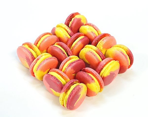 6 Pack Mango Passion Fruit Mouse French Macarons Online now