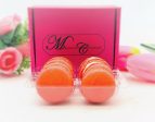 6 Pack  Straw-Cherry Macarons Fashion