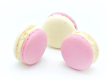 6 Pack Raspberry White Chocolate Ganache Macarons Fashion